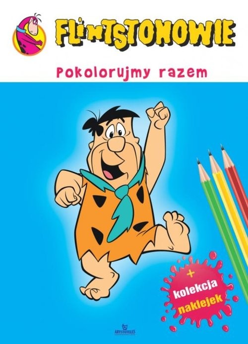 okładka Flintstonowie Pokolorujmy razem książka