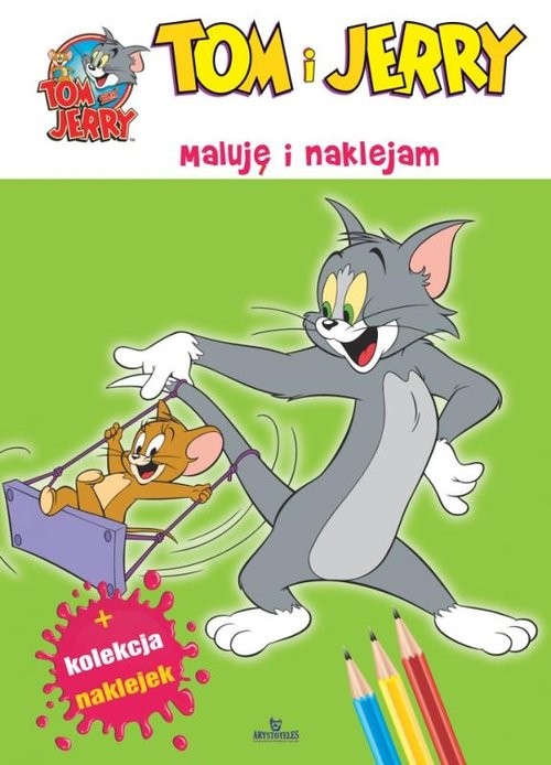 okładka Tom i Jerry Maluję i naklejam książka