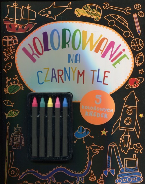 okładka Kolorowanie na czarnym tle książka