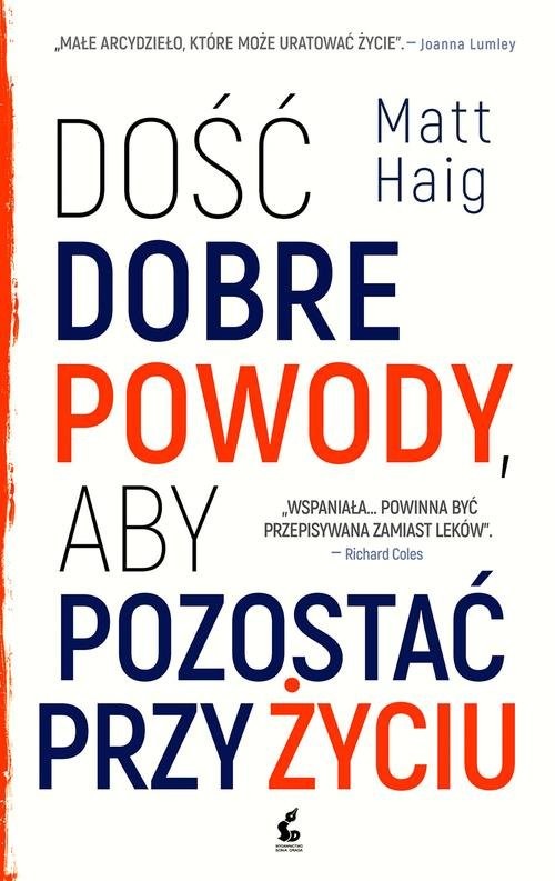 okładka Dość dobre powody, aby pozostać przy życiu książka | Matt Haig