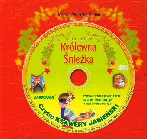 okładka Królewna Śnieżka Słuchowisko na płycie CD książka | Jakub Grimm, Wilhelm Grimm