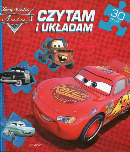okładka Auta Czytam i układam 30 puzzli książka