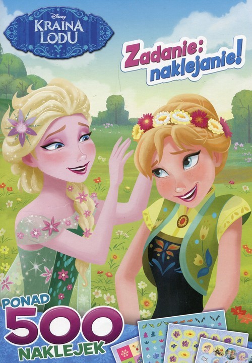 okładka Kraina Lodu Zadanie naklejanie książka