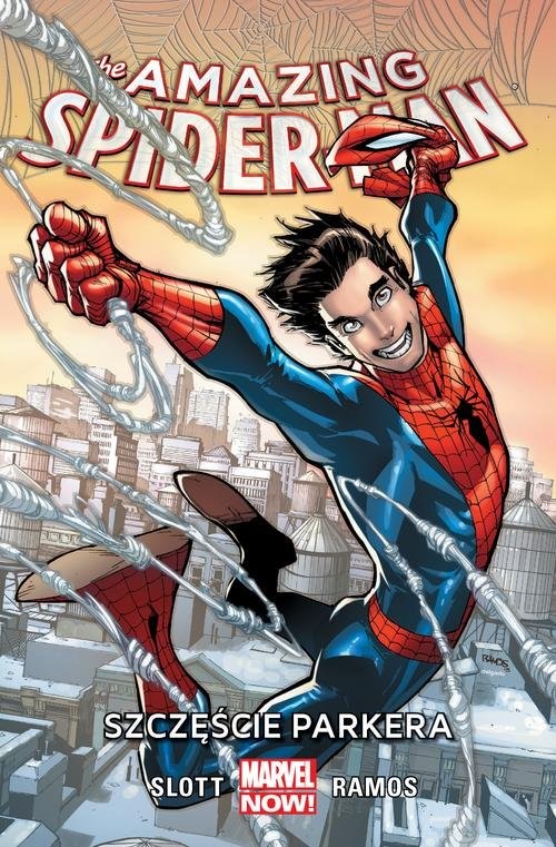 okładka Amazing Spider-Man Tom 1 Szczęście Parkera książka | Dan Slott, Humberto Ramos