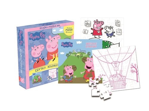 okładka Peppa Pig Czytaj! Koloruj! Baw się! książka