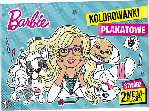 okładka Barbie Kolorowanki plakatowe książka