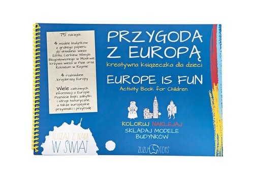 okładka Przygoda z Europą kreatywna książeczka dla dzieci książka | Płachecka Paulina