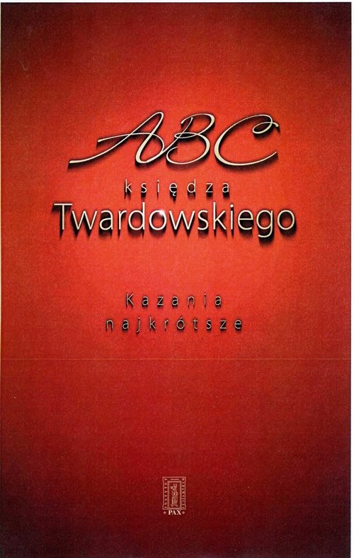 okładka ABC księdza Twardowskiego Kazania najkrótsze książka | Ks. Jan Twardowski