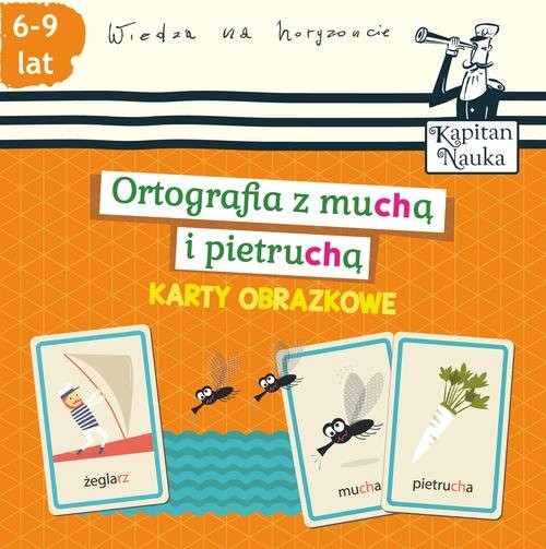okładka Karty obrazkowe Ortografia z muchą i pietruchą 6-9 lat książka | Bożena Dybowska