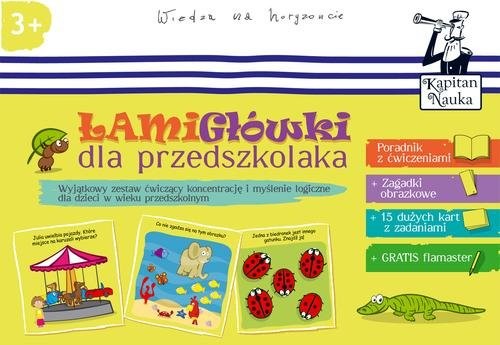 okładka Łamigłówki dla przedszkolaka Wiedza na horyzoncie Wiek 3+ książka