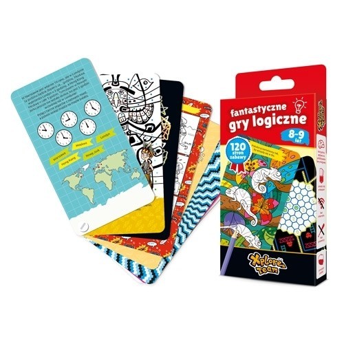 okładka Xplore Team Fantastyczne gry logiczne 8-9 lat książka
