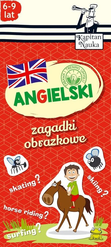 okładka Zagadki obrazkowe Angielski 6-9 lat książka
