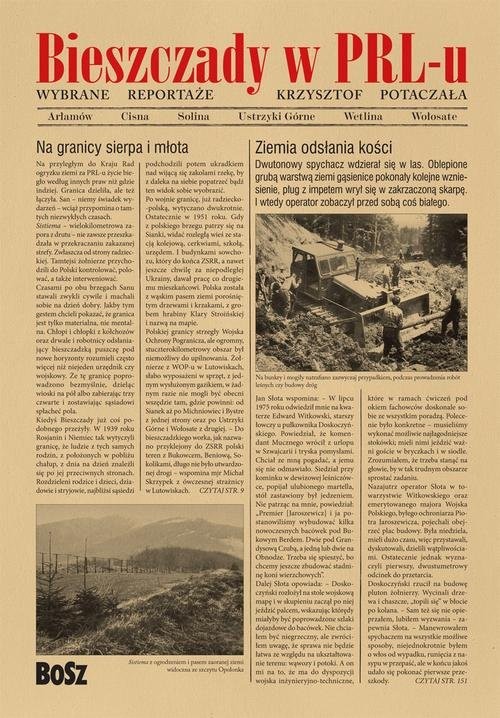 okładka Bieszczady w PRL-u Wybrane reportaże książka | Krzysztof Potaczała