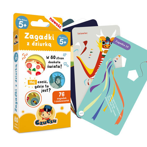 okładka Zagadki z dziurką dla dzieci w wieku 5+ książka