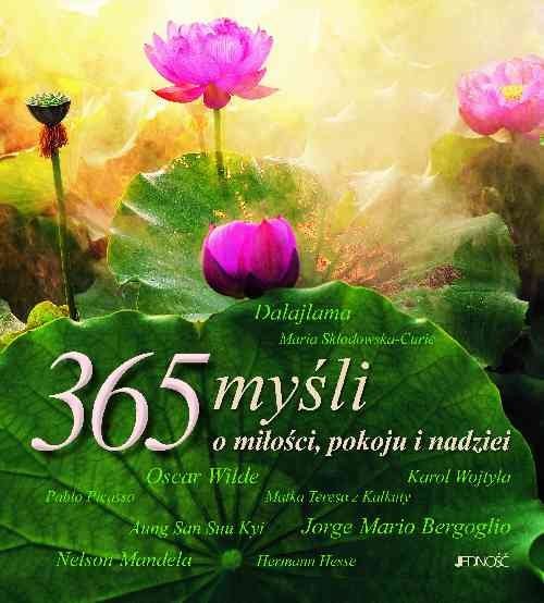 okładka 365 myśli o miłości pokoju i nadziei książka