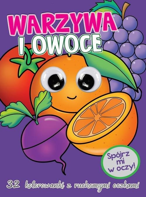 okładka Kolorowanka z oczkami Warzywa i owoce książka