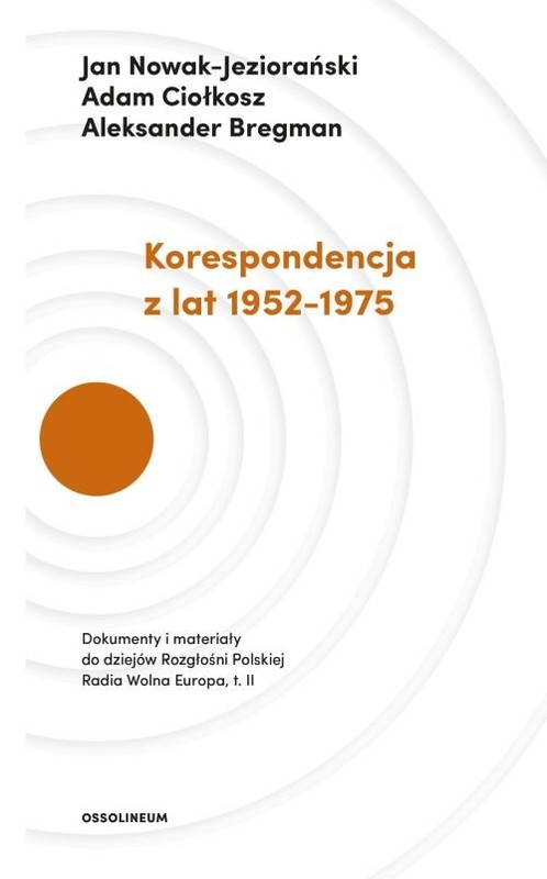 okładka Korespondencja z lat 1952-1975 książka | Jan Nowak-Jeziorański, Adam Ciołkosz, Aleksander Bregman