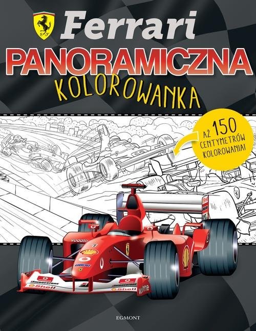 okładka Ferrari Panoramiczna kolorowanka książka