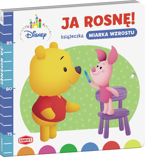 okładka Disney Maluch Książeczka miarka wzrostu Ja rosnę książka