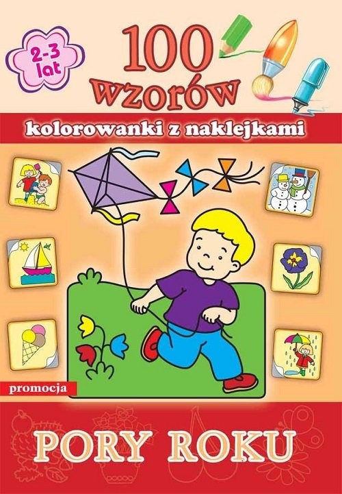 okładka Pory roku  100 wzorów z naklejkami książka