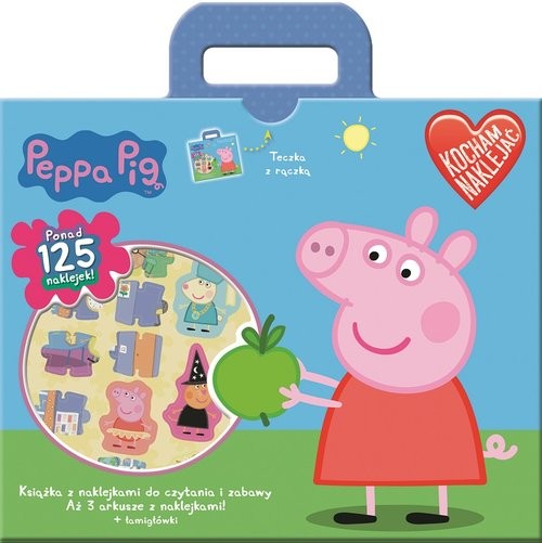 okładka Świnka Peppa Kocham naklejać książka
