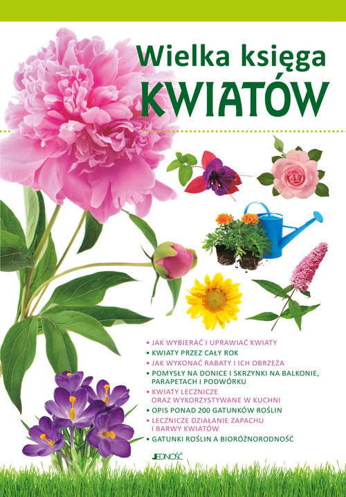 okładka Wielka księga kwiatów książka