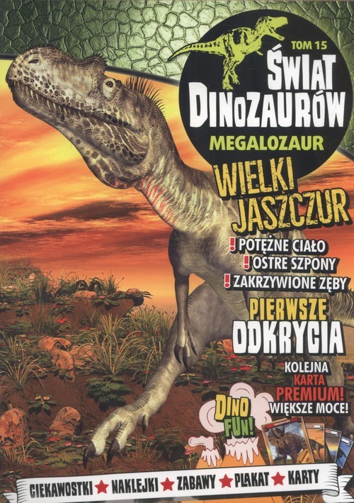 okładka Świat Dinozaurów 15/2019 Megalosaurus książka