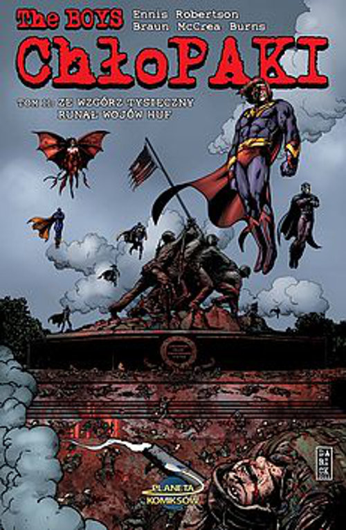 okładka Chłopaki 11  Ze wzgórz tysięczny runął wojów huf książka | Garth Ennis