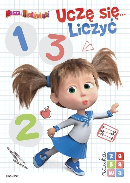 okładka Masza i Niedźwiedź Uczę się liczyć Nauka i zabawa książka