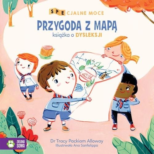 okładka SPEcjalne moce Przygoda z mapą Mała książka o dysleksji książka | Alloway Tracy Packiam