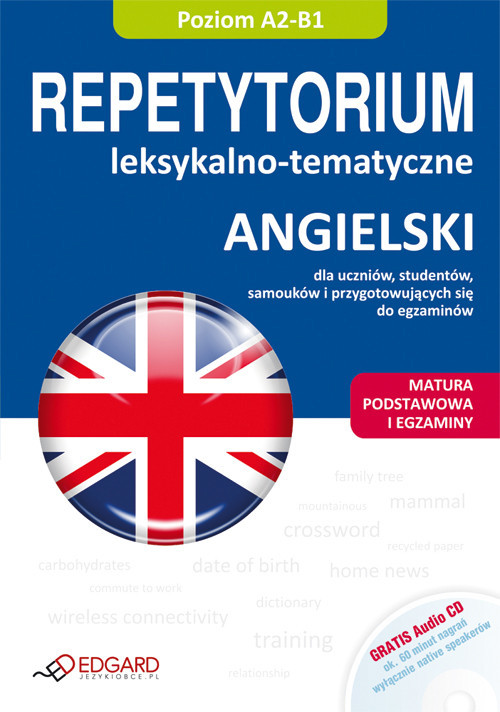 okładka Angielski Repetytorium leksykalno-tematyczne z płytą CD książka