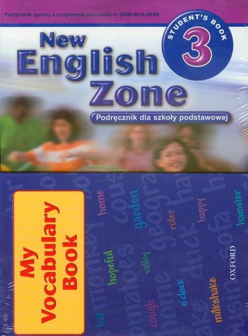 okładka New English Zone 3 Students Book Podręcznik + zeszyt do słówek szkoła podstawowa książka