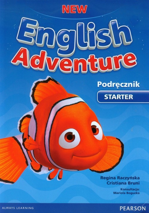 okładka New English Adventure Starter Podręcznik z płytą DVD książka | Cristiana Bruni, Regina Raczyńska