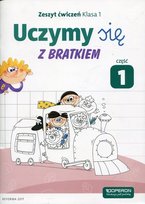 okładka Uczymy się z Bratkiem 1 Zeszyt ćwiczeń Część 1 Szkoła podstawowa książka