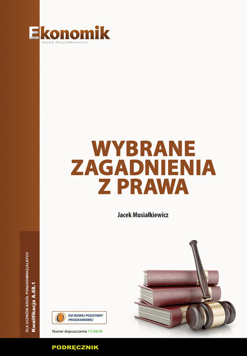 okładka Wybrane zagadnienia z prawa Podręcznik książka | Jacek Musiałkiewicz