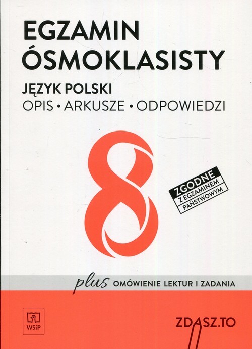 okładka Egzamin ósmoklasisty Język polski Opis Arkusze Odpowiedzi książka