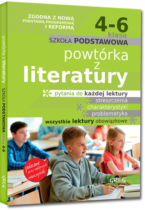 okładka Powtórka z literatury - szkoła podstawowa - klasy 4-6 książka | Małgorzata Białek, Olga Gradoń, Damian Molicki, Elżbieta Seweryn, Dorota Stopka, Aldona Szóstak, Wło