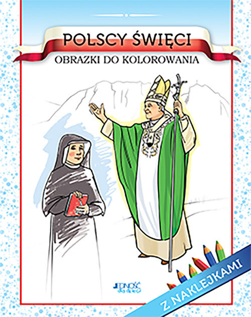 okładka Polscy święci Obrazki do kolorowania książka | Barbara Żołądek