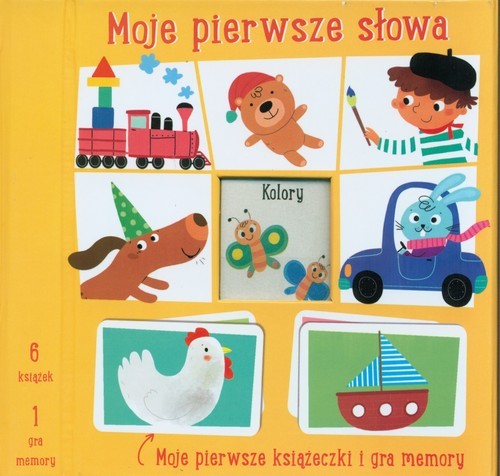 okładka Moje pierwsze słowa Moje pierwsze książeczki i gra memory książka