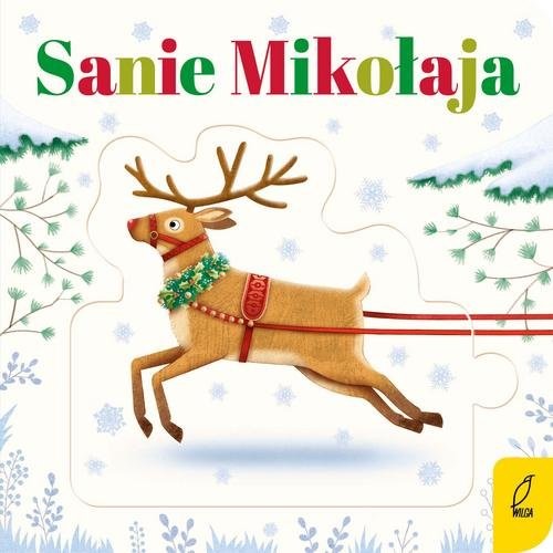 okładka Czytanki - układanki Sanie Mikołaja książka