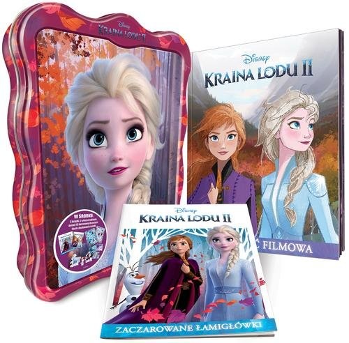 okładka Kraina Lodu 2 Puszka prezentowa książka