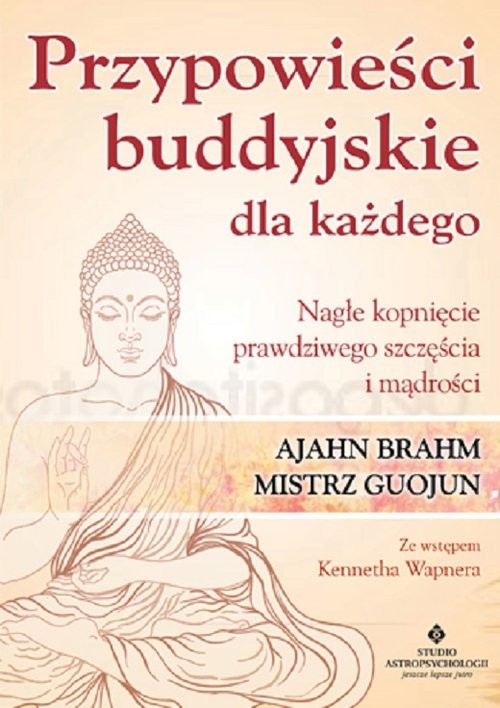 okładka Przypowieści buddyjskie dla każdego Nagłe kopnięcie prawdziwego szczęścia i mądrości książka | Ajahn Brahm, Chan Guojun