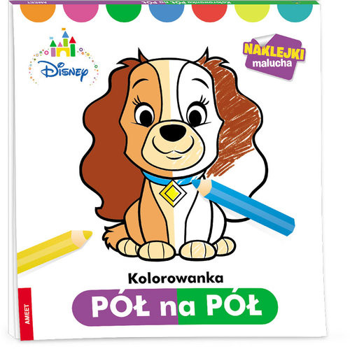 okładka Disney Maluch Kolorowanka pół na pół PNP-1 książka | Praca Zbiorowa
