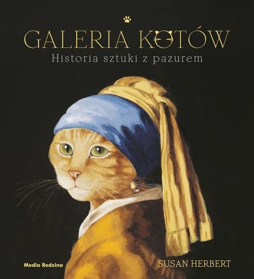 okładka Galeria kotów Historia sztuki z pazurem książka | Herbert Susan