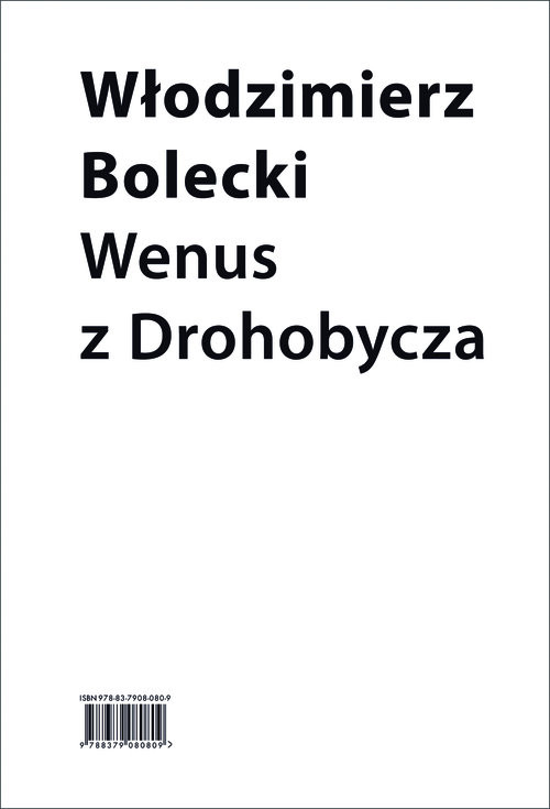 okładka Wenus z Drohobycza książka | Włodzimierz Bolecki