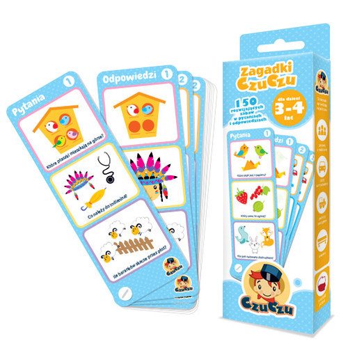 okładka Zagadki CzuCzu dla dzieci od 3-4 lat książka | Praca Zbiorowa