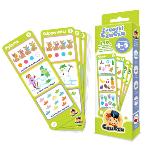okładka Zagadki CzuCzu dla dzieci od 4-5 lat książka | Praca Zbiorowa