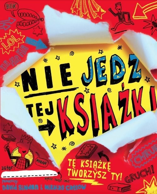 okładka Nie jedz tej książki książka | David Sinden, Nikalas Catlow
