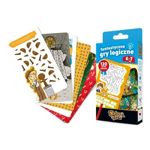 okładka Xplore Team Fantastyczne gry logiczne 6-7 lat książka