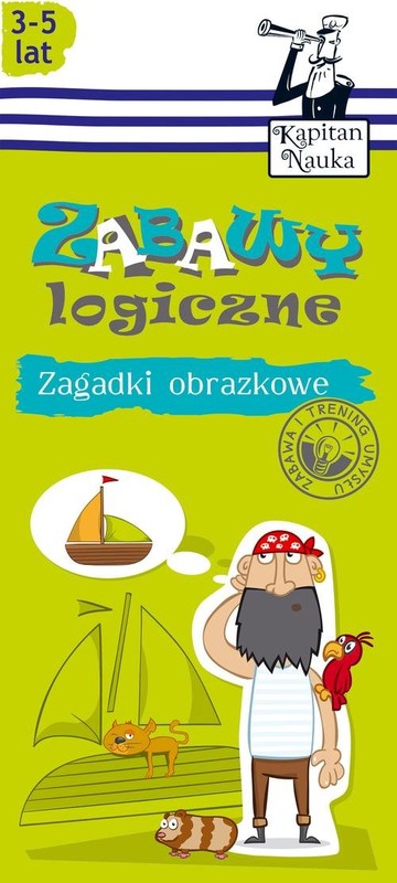 okładka Zagadki obrazkowe Zabawy logiczne 3-5 lat książka | Trepczyńska Magdalena